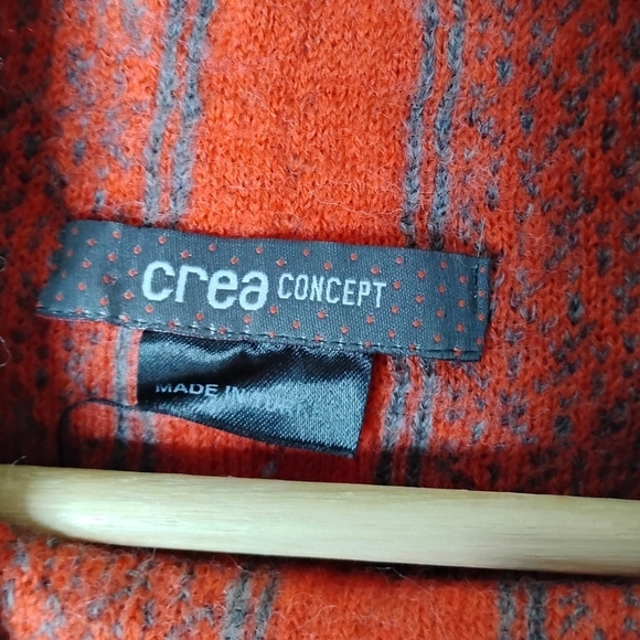 Crea Concept Wool Sweater Textured Knit | Made in Italy Artsy Minimalist - Picture 8 of 10